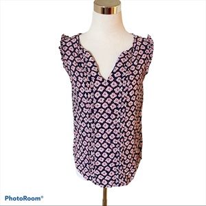 Boden Floral 100% Viscose V-Neck Tank Top S: 4